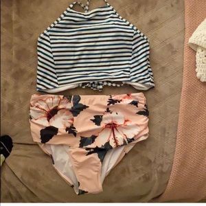 CUPSHE two piece bathing suit NWT